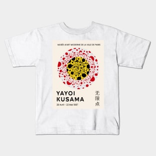 Yayoi Kusama Dots Exhibition Design Kids T-Shirt